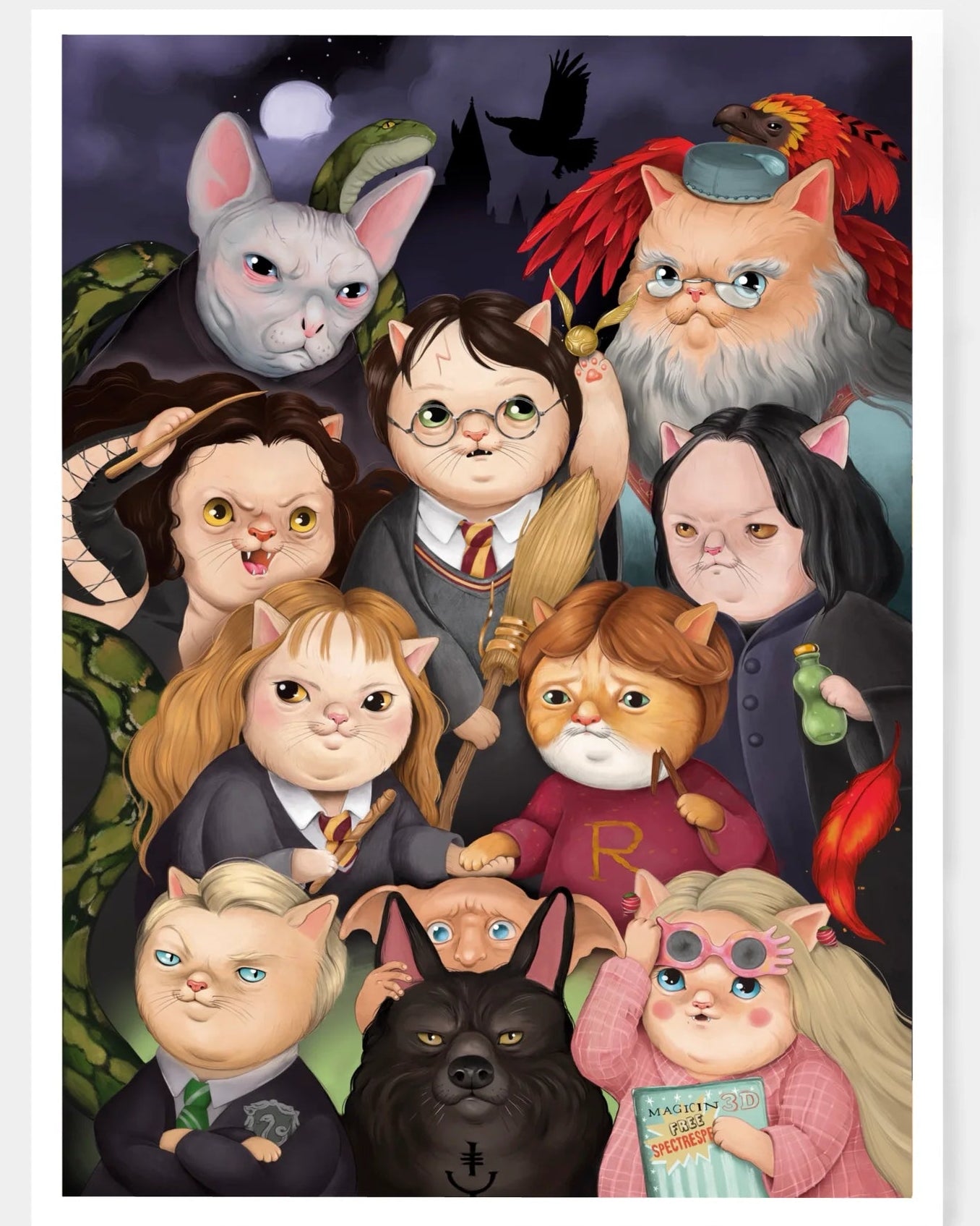 STAMPA HARRY POTTER CAT