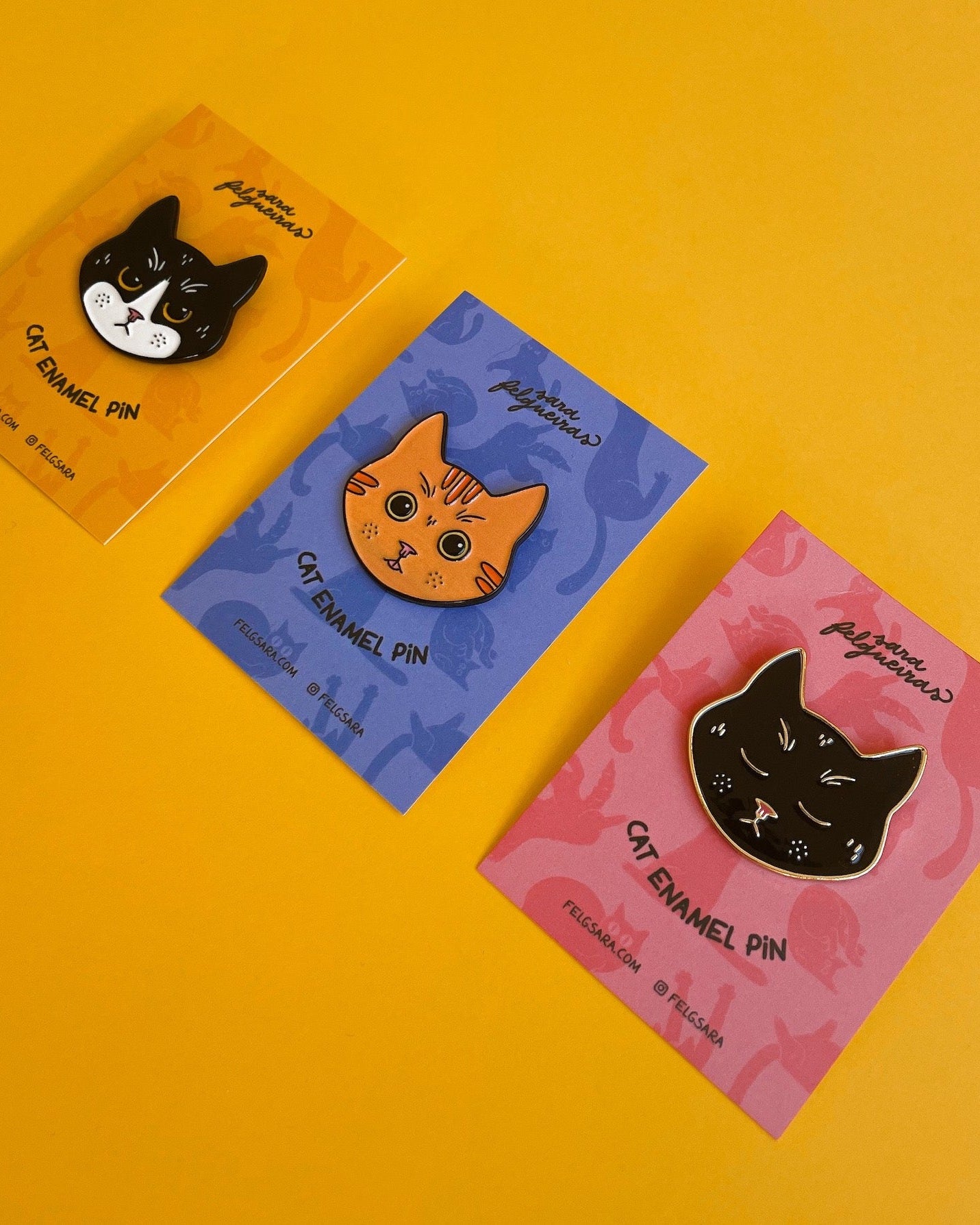 Spilla Gatto Colori Vari